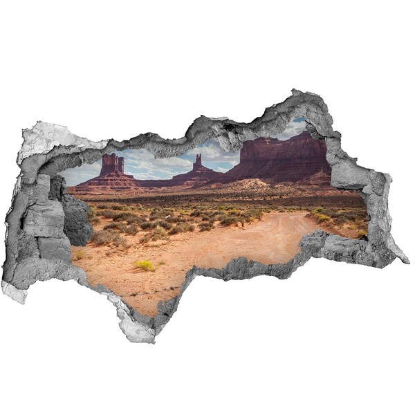 Nálepka fototapeta 3D výhled Pohled na Monument Valley