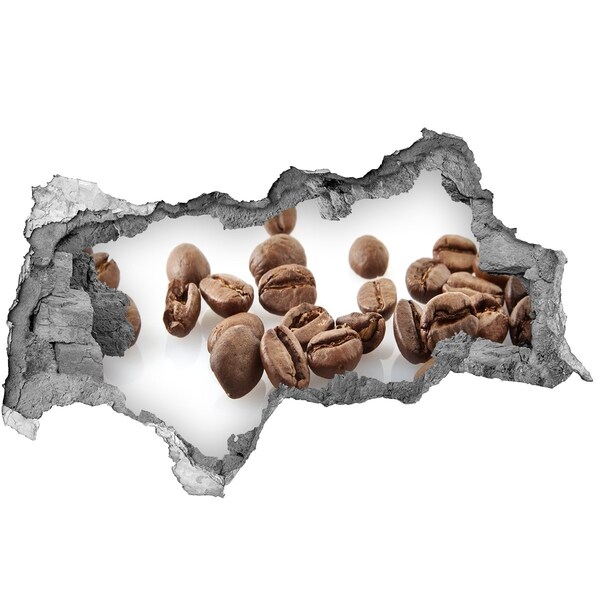 Samolepící nálepka beton Káva v srdci zdi