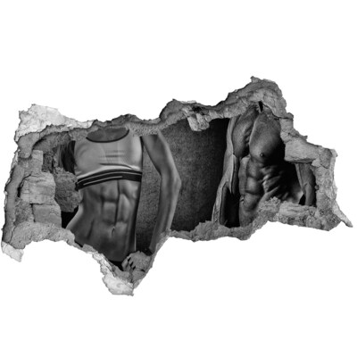 Foto fotografie díra na zeď Síla a odhodlání