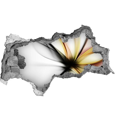 Samolepící díra nálepka Rozbitá zeď s abstraktním vzorem