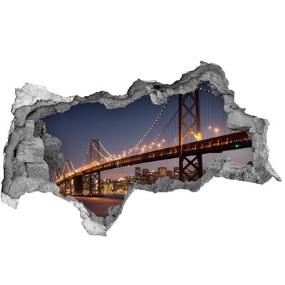 Fototapeta díra na zeď 3D Most San Francisco