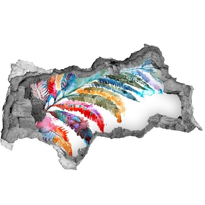 Samolepící díra na stěnu Tropická oáza v betonu