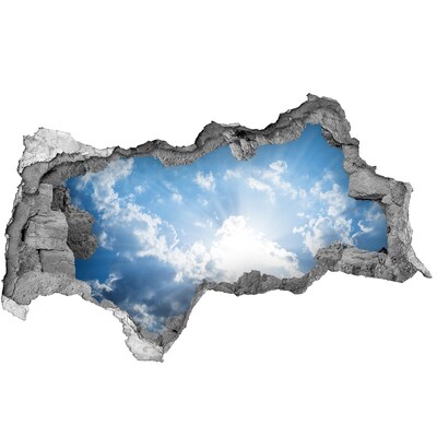 Nálepka fototapeta 3D výhled Obloha se slunečními paprsky