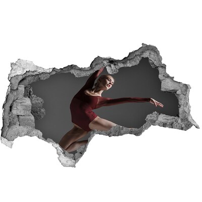 Foto fotografie díra na zeď Tanec v rozbořené zdi