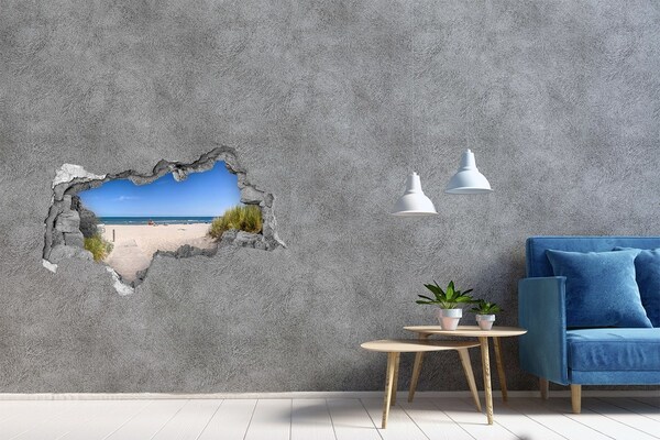 Nálepka fototapeta 3D výhled Pláž u moře