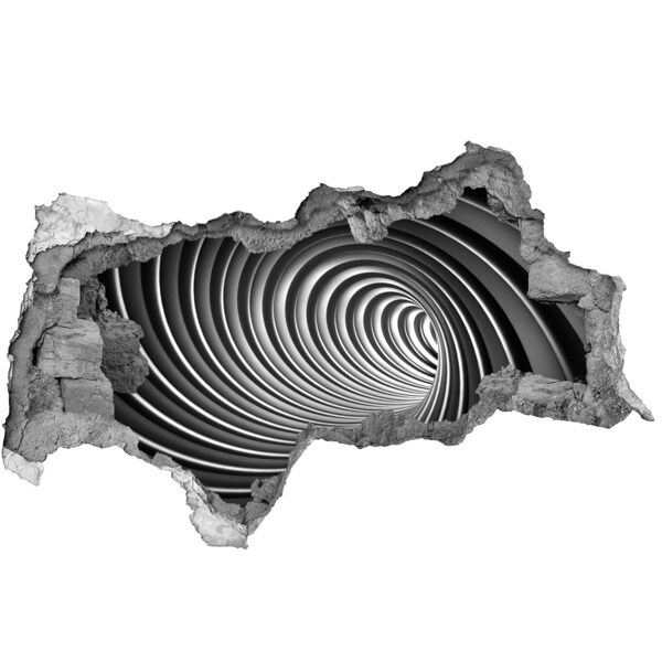 Samolepící díra zeď 3D Abstrakce vír