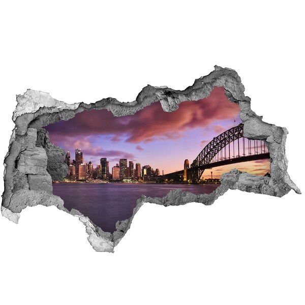 Fototapeta díra na zeď 3D Pohled na Sydney