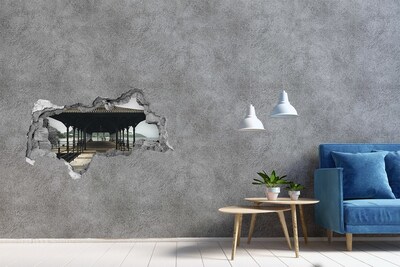 Fototapeta díra na zeď 3D Pohled na molo nad vodou