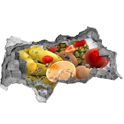 Samolepící nálepka beton Ovocný ráj za zdí