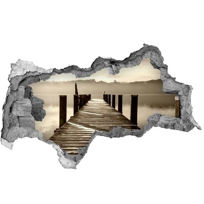 Nálepka fototapeta 3D výhled Molo nad klidnou vodou