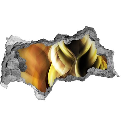 Samolepící díra 3D nálepka Abstraktní díra ve zdi