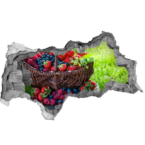 Samolepící nálepka Košík plný lesních plodů