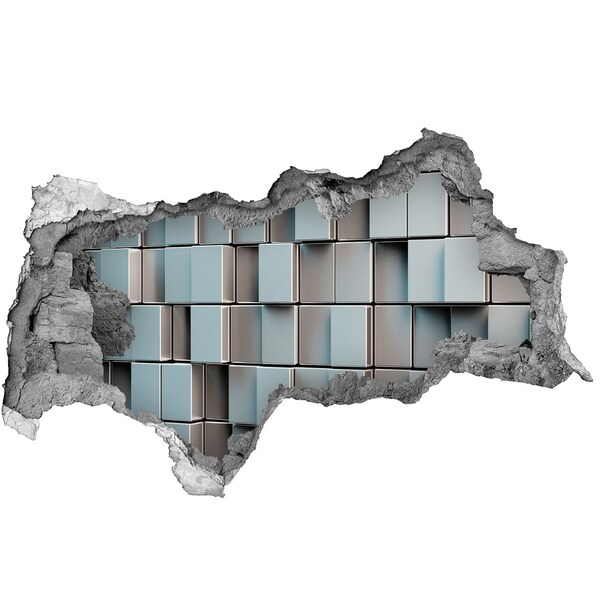 Samolepící díra zeď 3D Moderní cihlová zeď