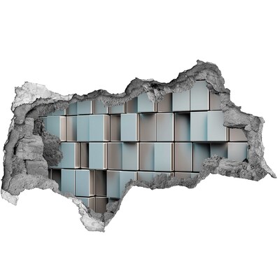 Samolepící díra zeď 3D Moderní cihlová zeď