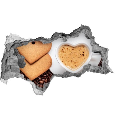 Samolepící nálepka Káva se sušenkami