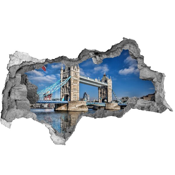 Fototapeta díra na zeď 3D Tower bridge Londýn