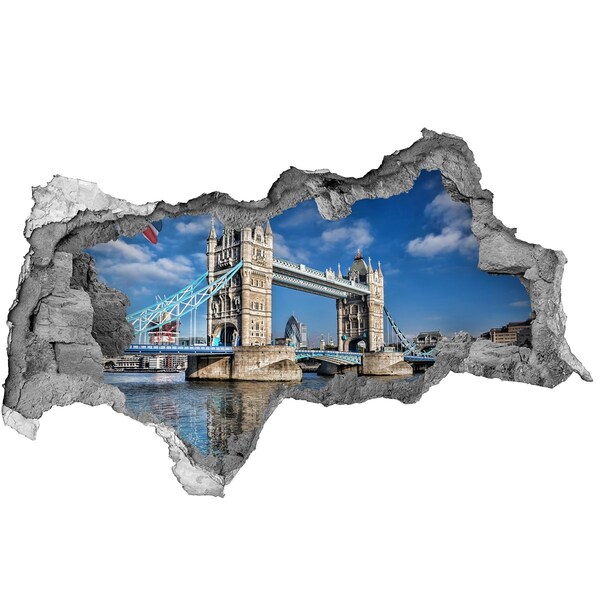 Fototapeta díra na zeď 3D Tower Bridge v Londýně