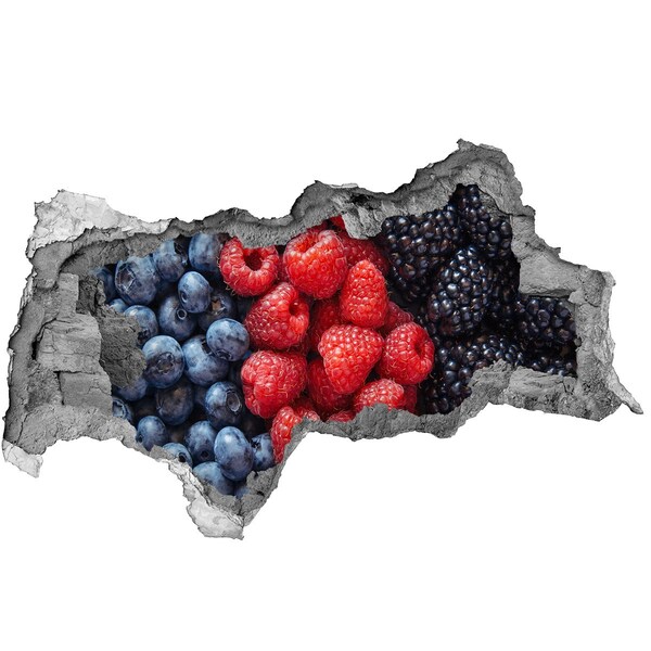 Samolepící nálepka beton Ovocný ráj ve zdi