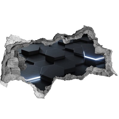 Samolepící díra zeď 3D Moderní prostor za zdmi