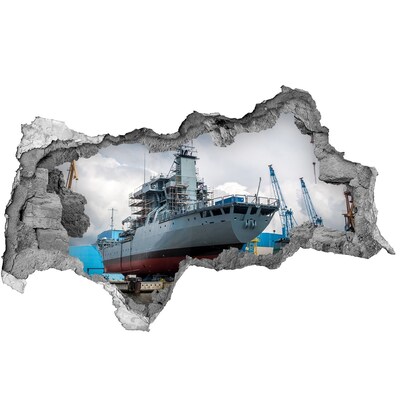 Fototapeta díra na zeď Loď v loděnici