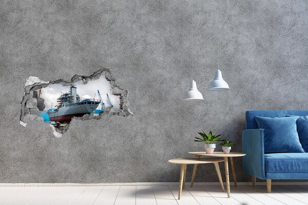 Fototapeta díra na zeď Loď v loděnici