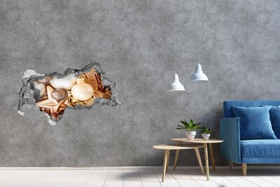 Fototapeta nálepka na zeď Vánoční dekorace Díra ve zdi