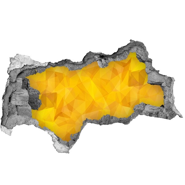 Samolepící díra zeď Zlatá prasklina ve zdi