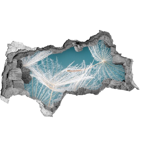 Samolepící díra nálepka Květinové sny za zdí