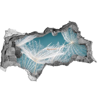 Samolepící díra nálepka Květinové sny za zdí