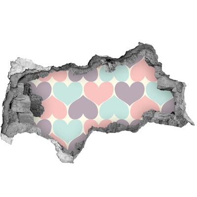 Fotoobraz díra na stěnu Srdce v betonu