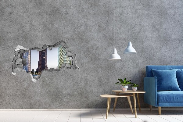 Fototapeta díra na zeď 3D Mrakodrapy