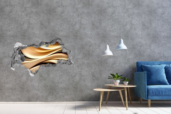 Samolepící díra na stěnu Zlaté vlny ve zdi