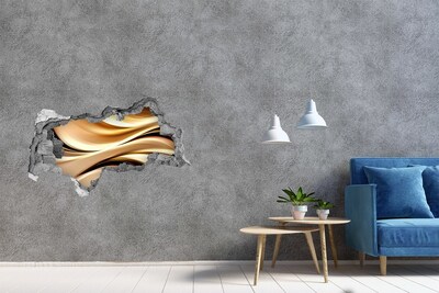 Samolepící díra na stěnu Zlaté vlny ve zdi