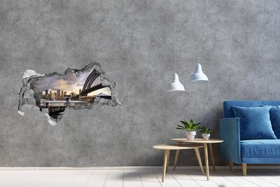 Fototapeta díra na zeď 3D Pohled na Sydney