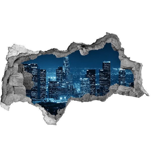 Fototapeta díra na zeď 3D Noční pohled na Los Angeles
