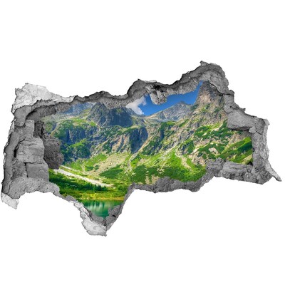 Díra 3D foto tapeta nálepka Jezero v horách