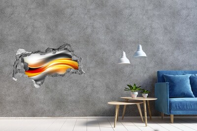 Nálepka fototapeta 3D výhled Průlom barev v betonu