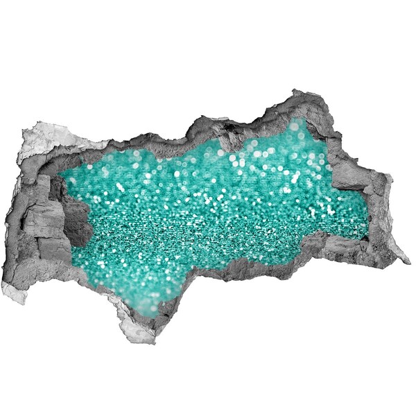 Fototapeta díra na zeď 3D Perlivá voda v díře ve zdi