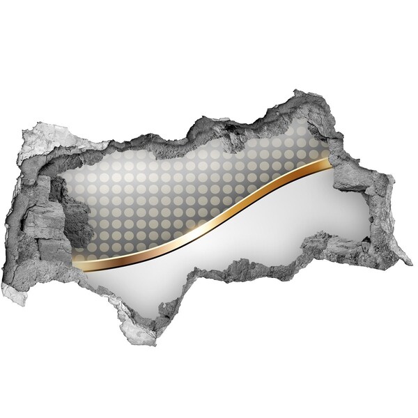 Nálepka 3D díra na zeď Rozbitá zrcadlová stěna