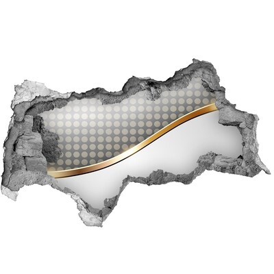 Nálepka 3D díra na zeď Rozbitá zrcadlová stěna