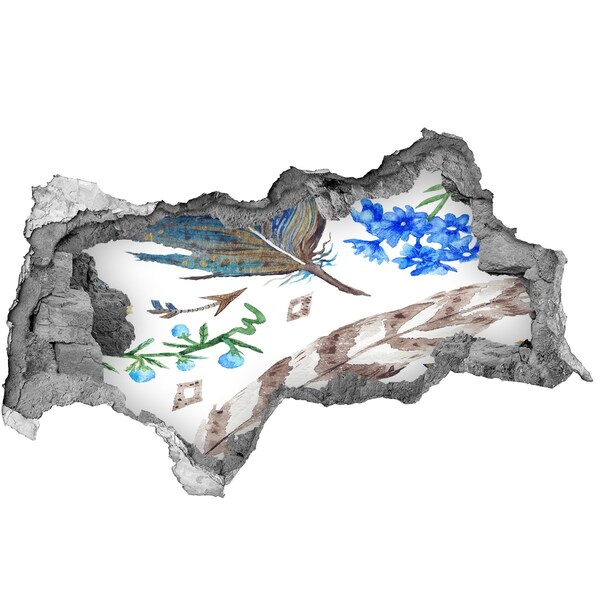 Díra 3D foto tapeta nálepka Tajemná oáza v džungli