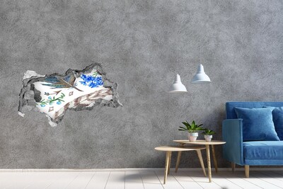 Díra 3D foto tapeta nálepka Tajemná oáza v džungli