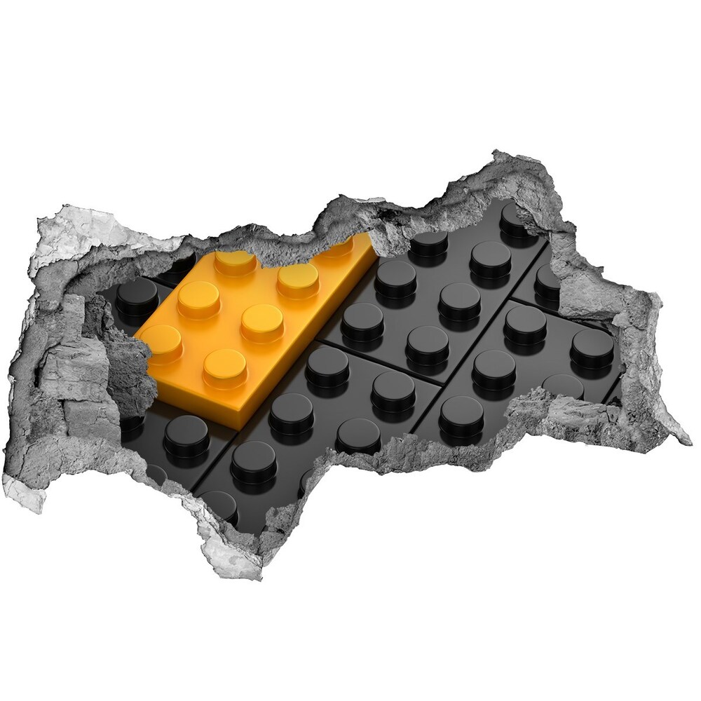 Fototapeta díra na zeď 3D Lego