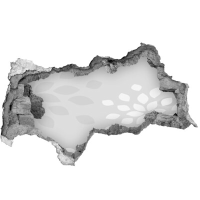 Fototapeta díra na zeď Zničená zeď s výhledem na vodu