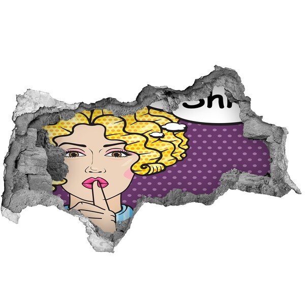 Fototapeta díra na zeď Žena s tajemným úsměvem