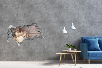 Fototapeta díra na zeď 3D Útulný koutek s lucernou