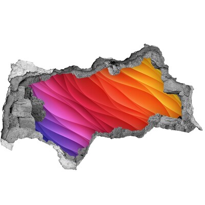 Nálepka fototapeta 3D výhled Barevné vlny