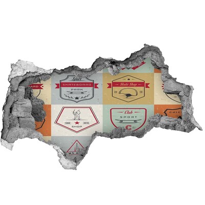 Fototapeta díra na zeď 3D Skatepark ve městě