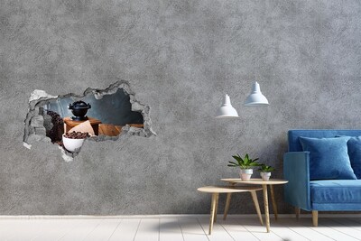 Fototapeta díra na zeď Káva v domácí kavárně