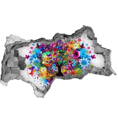 Samolepící nálepka beton Barevný strom života